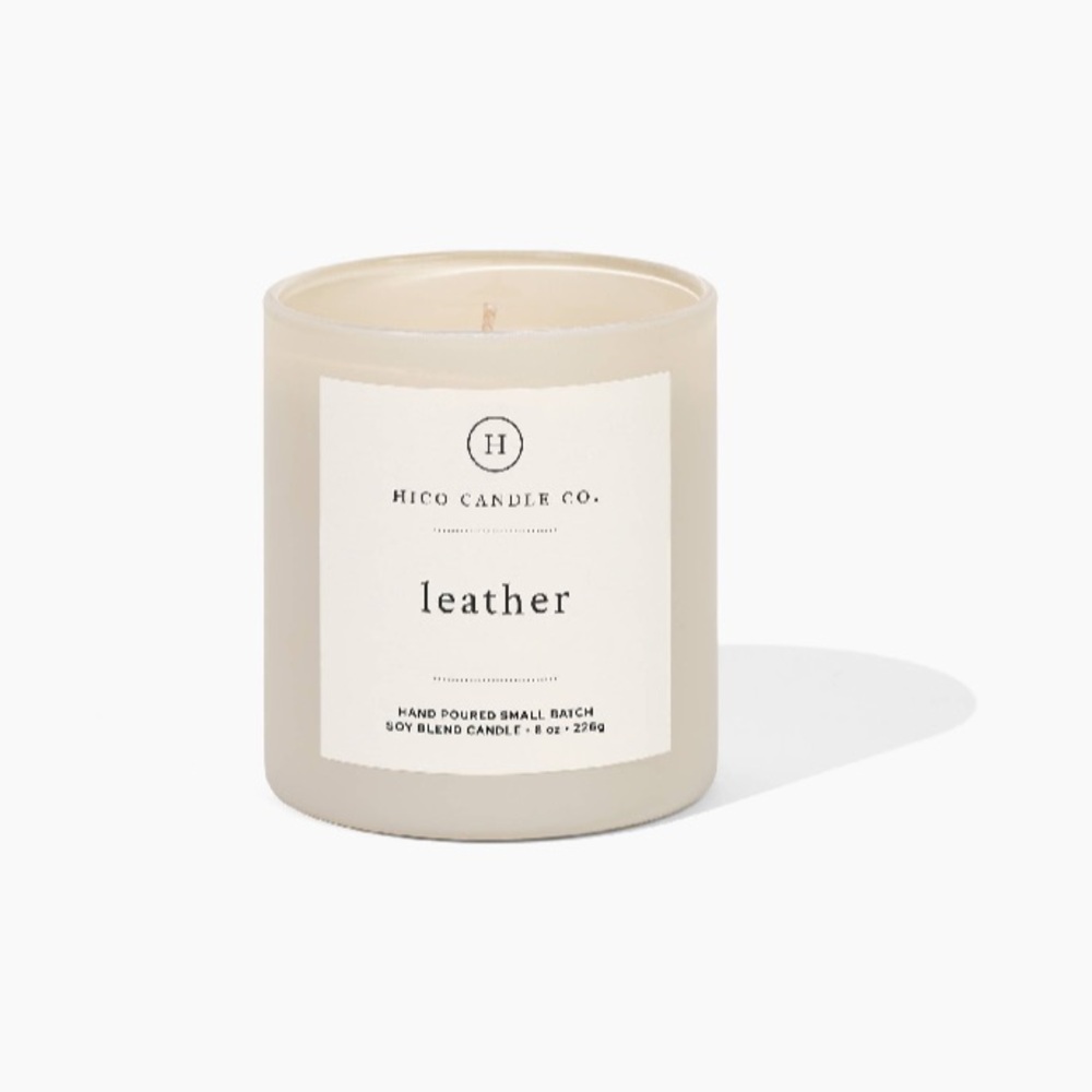 Hico Candle Company Leather Candle
